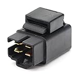 Area1 Roller Starterrelais Anlasser Relais 4-Pin 12V, 20A kompatibel mit Aerox kompatibel mit Nitro Booster kompatibel mit Zip 50ccm Motoren