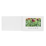 Video Grußkarte, Elektronische Videobroschüre mit LCD Bildschirm, Digitale Grußkarte, für Geburtstagsgeschenk, Vatertag, Muttertag, Weihnachtstag (7-Zoll-Lithium-Ionen-Akku 1500mAh)