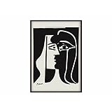 Pablo Picasso Gemälde Schwarz-Weiß Poster Picasso Ausstellung Drucke Picasso Poster Picasso Bild Picasso Wandkunst Picasso Leinwand Kunst rahmenlos 60 × 80 cm