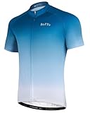 ROTTO Herren Radtrikot Fahrradtrikot Kurzarm Farbverlauf Serie