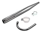Tuning Auspuff + 32mm Steck Krümmer Set passend für Zündapp C CS GTS KS 50 Typ 517 529