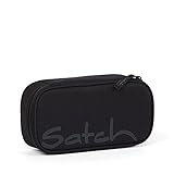 Satch Schlamperbox Blackjack, Mäppchen mit extra viel Platz, Trennfach, Geodreieck, Schwarz