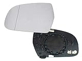 HZ-DESIGN Spiegelglas für Außenspiegel Glas links Asphärisch kompatibel mit Audi A3 8P A4 8K A5 8T