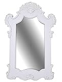 PALAZZO INT Wandspiegel Weiss Spiegel Shabby Chic Hängespiegel Konsolenspiegel 111x75 cm Badspiegel vic316 Palzzo Exklusiv