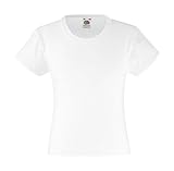 Mädchen T-Shirt Girls Kinder Shirt - Shirtarena Bündel 116,Weiß