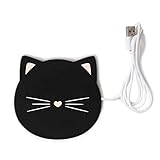 Legami - Usb Tassenwärmer, Warm It Up, 10x10 cm, Vinyl, Ideal Für Tassen und Gläser Mit Flachem Boden, USB Eingang, Thema Kitty