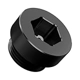 Bevinsee M22 x 1,5 Magnetische Differential-?lablassschrauben mit O-Ring 33117525064, Compatible with E46 E92 E90 E60 E81 07119919131 23111201261 33111210045, Aluminium, Schwarz