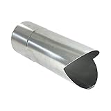 Dachrinnen-Shop.de Titanzink Fallrohrauslauf DN100 rund Länge 0,25 Meter