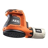 AEG 18 V PRO18V Akku-Exzenterschleifer BEX18-125-0 (Schleifteller-Ø 125 mm, Schwingzahl 0-22.000 min-1, Staubabsaugung, inkl, 1 x Schleifpapier, 1 x Staubbeutel, ohne Akku & Ladegerät, im Karton)