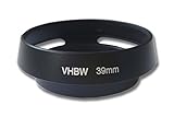 vhbw Streulicht Gegenlicht Sonnen Blende 39mm schwarz passend für Kamera Leica Elmarit-M 1:2.8/28 mm Asph. (bis 2015).
