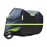 Motorrad abdeckplane Outdoor kompatibel mit Honda CX500 Turbo 1981-1986,sonnendicht,Winddicht,staubdicht,regendicht und schneedicht motorradabdeckung(Black)