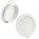 Lüftungsgitter rund Insektenschutz weiß Ø 100 mm