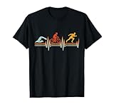 Vintage Triathlon Swim Bike Run Triathlet Herzschlag T-Shirt
