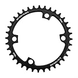 Kettenblatt aus Aluminiumlegierung für Rennrad, 110BCD, 4 Bolzen Konfiguration, schmale breite Zähne, passend für verschiedene Geschwindigkeitsgetriebe (36T)