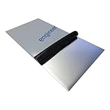 Edelstahlblech 1.4301 einseitig foliert und gebürstet, Stärke 2,0mm, Zuschnitt 200mm x 150mm|104 Zuschnittsgrößen und 4 verschiedene Materialstärken auswählbar| V2a Platte Edelstahl Zuschnitt