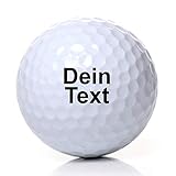 elbedruck Golfball mit Gravur Wunschtext für Golfspieler/in Lasergravur Dein Text personalisiert Golfsport Dein Text Staffelpreise für 3, 6 oder 10 Golfbälle (3 STK Wilson 6,98/STK)