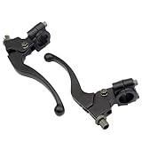 Tkxjry 2 Stück Kupplungshebel Motorrad, 7/8 inch 22mm Bremsgriff Motorrad, Kupplungshebel Bremsgriff, für 50CC - 125CC Pit Bike Dirt Bike Motocross