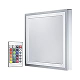LEDVANCE Wand- & Deckenleuchte LED COLOR + WHITE | Square | warmweiss | 400mm | 38W | Aluminium | IP20