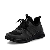 Rieker Damen Low-Top Sneaker M4970, Frauen Halbschuhe, lose Einlage,Sportschuhe,Freizeitschuhe,Turnschuhe,Laufschuhe,grau (45),41 EU / 7.5 UK
