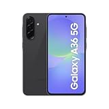 Samsung Galaxy A36 5G AI Smartphone ohne Vertrag, Simlockfreies AI Handy mit Android, 6 GB RAM, 128 GB Speicher, 50-MP-Kamera, Awesome Black, 2,5 Jahre Herstellergarantie [Exklusiv auf Amazon]