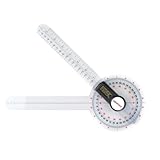 GemRed Winkelmesser Goniometer Digital, Goniometer Physiotherapie Digital, 360° Winkel Transparenter Digitaler Winkelmesser zur Gemeinsamen Bewegungsbereichs Messung mit Digitaler Anzeige