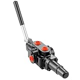 VEVOR Hydraulisches Holzspalterventil - 1 Spule, 25 GPM Wegeventil, 3626 PSI Laderventil, Joystick-Steuerventil für Kleine Traktoren, Lader, Holzspalter