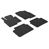 Gledring Satz Gummimatten kompatibel mit Mazda CX-5 6/2017- (T Profil 4-teilig + Montage-clips)