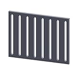 Kaminrost/Ascherost Eckig 258 x 192 x 15 mm passend für Jotul F 400 ** Kaminöfen inkl. Modellübersicht - Ascherost Kamin aus massivem Stahl - Feuerrost feuerfest & hitzebeständig
