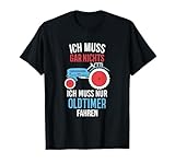 Oldtimer Traktor & Landwirt mag Trecker Motiv für den Bauer T-Shirt