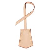 WADORN Echtleder-Geldbörsen-Taschenanhänger, Handtasche-Anhänger Aus Rindsleder, Dekoration, Personalisierte Leder-Geldbörsenanhänger Für Reisekoffer, Gepäck, Aprikose