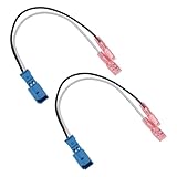 VGOL 2-teiliger Auto-Lautsprecher-Adapterstecker Lautsprecheranschluss Kabelbaumadapter Ersatzteil Kompatibel mit BMW 3er-Reihe E90 E91 E92 E93 2006–2011