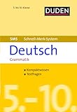 SMS Deutsch - Grammatik 5.-10. Klasse (Duden SMS - Schnell-Merk-System)