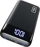 INIU Power Bank, 20000mAh 22.5W Klein Schnellladefunktion Powerbank 1 USB-C, 2 USB-A Mini Externe Handyakkus LED Display, Akkupack für iPhone 17 16 15 14 13 Xiaomi Samsung iPad Travel Camping Outdoor