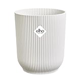 elho Vibes Fold Orchid High 12,5cm – Orchideentopf für den Innenbereich – Blumentöpfe für den Innenbereich – 100% recycelter Kunststoff - Weiß/Seidenweiß