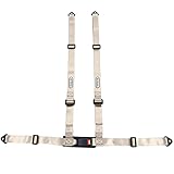 Tenzo-R Sport Hosenträger Gurt 4 Punkt Silber Grau mit E Zeichen