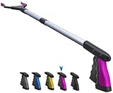 FitPlus PowerGrip T9 Greifwerkzeug, breiter Kiefer, klappbar, Stahlseil, mit 96 Griffpunkten für festen Halt, 81,3 cm mit Magnet.