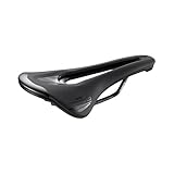 Selle San Marco SHORTFIT 2.0 Dynamic – Leichter Rennradsattel mit anatomischer Bohrung und Mangan-Schienen – Größe S3, Schwarz