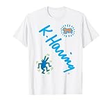 Unterschrift K. Haring, Tanzender Hund and Baby-Kunstwerk T-Shirt