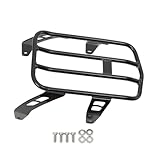 Lfhelper Motorrad Gepäckträger hinten Beifahrer Regalträger Stahl Hinterradgepäckträger für Indian Scout Bobber 2018-2024 Twenty Sixty ABS Upgrade Nachrüstung Zubehör (Schwarze Lackbeschichtung)