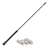 Audioproject A155 - Autoantenne 40cm - kompatibel mit VW Golf 4 5 6 7 Passat Lupo Polo 6R Audi A6 Opel Corsa C D Astra G H Ford Focus Renault BMW Seat Skoda Kurz Antenne Dachantenne Auto Radio