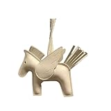 Qiantull Schlüsselanhänger Niedliche Taschenanhänger Pferde Anhänger PU Leder Tiere Schlüsselanhänger Handtaschen Auto Schlüsselanhänger Deko-Anhänger für Frauen, Mädchen 7#