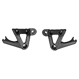Qiilu Scheinwerferhalterung, Paar Scheinwerferhalterung Halterung Fit für Hornet 900 CB900 919 CB400 VTEC 1 2 3 4(Schwarz)