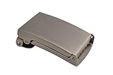 shenky Schnalle für Stoffgürtel | 4cm Breite | Nickel satiniert | für Nylongürtel Militärgürtel | Schließe | Bandgürtel | Gürtelschnalle | Herrengürtel Militär Bundeswehr | für Gürtel | Matt
