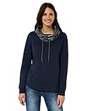 Cecil Damen B302002 Sweatshirt, deep Blue, XXL
