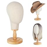 DaizySight Standfester Perückenkopf, 21"/54cm Mannequin Köpfe Perückenständer für Presentation von Mützen und Hüten, Perrückenträger Puppenkopf Dekokopf, Perückenständer