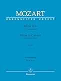 Missa in C KV 317 "Krönungsmesse". Klavierauszug, Urtextausgabe. BÄRENREITER URTEXT