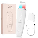 CARER SPARK Ultraschallpeelinggerät, Skin Scrubber Ultraschall EMS Ionisches Lichttherapie mit 4 Modi für Tiefenreinigung Mitesserentfernung und Sanftes Peeling USB Wiederaufladbares
