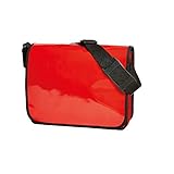 Messenger Bag aus LKW Plane Planentasche Kuriertasche mit Überwurf und optionalem Laptop Inlay Notebook Inlet in vielen Farben von notrash2003 (Rot)