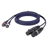 DAP Audio 2 XLR Female to 2 RCA Connector 3m