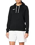 Nike Damen Women's Team Club 20 Hoodie Kapuzenpullover, Schwarz/Weiss/Weiss, S, Schwarz / Weiss / Weiss